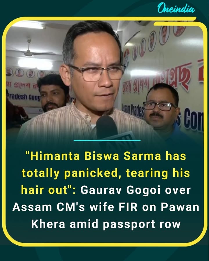 A sharp political face-off erupts as Gaurav Gogoi takes a dig at Himanta Biswa Sarma, alleging panic amid the controversy involving an FIR against Pawan Khera. The passport row adds fuel to an already intense political battle in Assam.