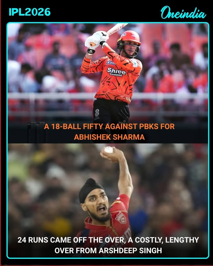 24 runs in the over! Abhishek Sharma punishes Arshdeep Singh with explosive hitting