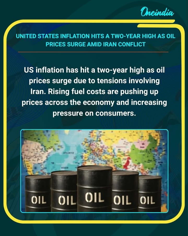 US Inflation Hits Two-Year High As Iran Conflict Drives Oil Prices Surge, Fuel Costs Ripple Across Economy