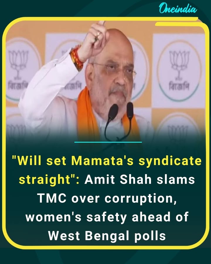 Amit Shah turns up the heat in West Bengal, targeting Mamata Banerjee’s governance over corruption and safety concerns as election battle intensifies.