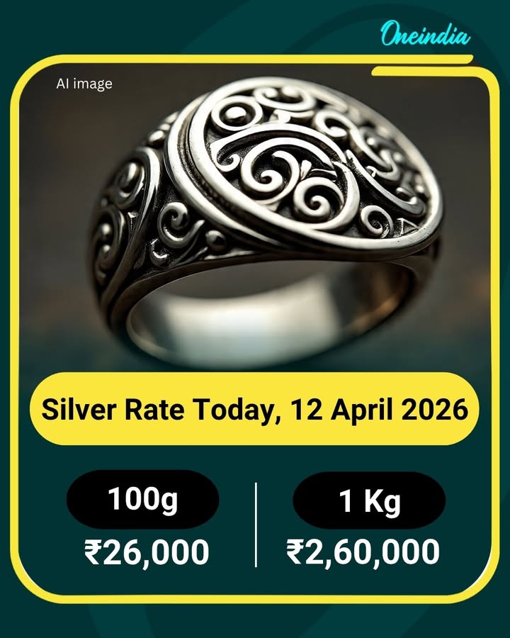 Silver Rate Today, 12 April 2026