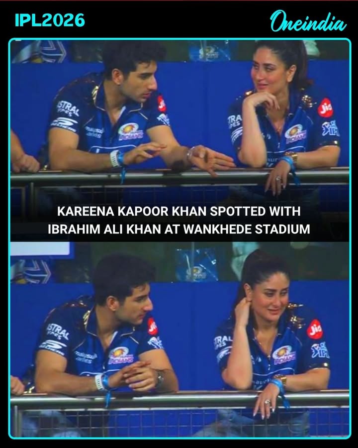 Kareena Kapoor Khan & Ibrahim Ali Khan Attend MI vs RCB Clash