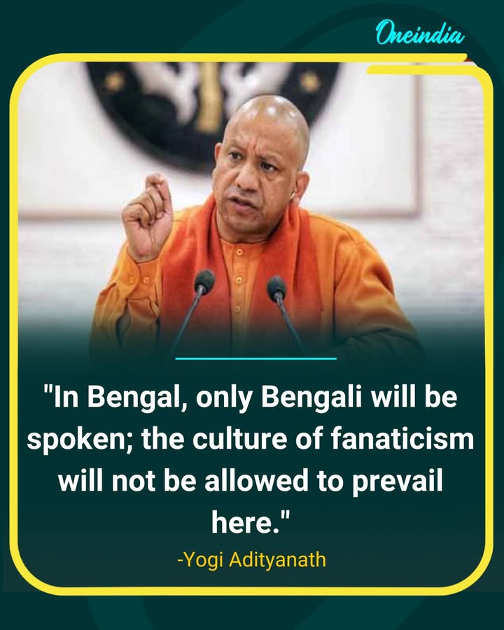 Yogi Adityanath stresses cultural identity in Bengal remark