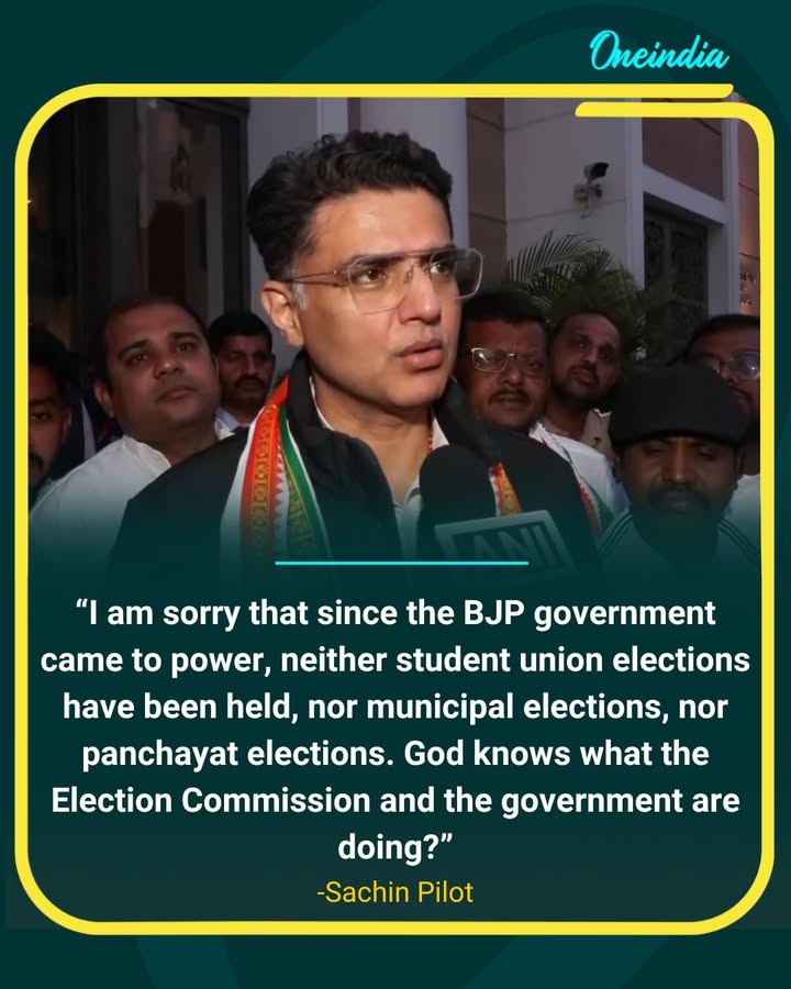 Sachin Pilot slams poll delays under BJP rule
