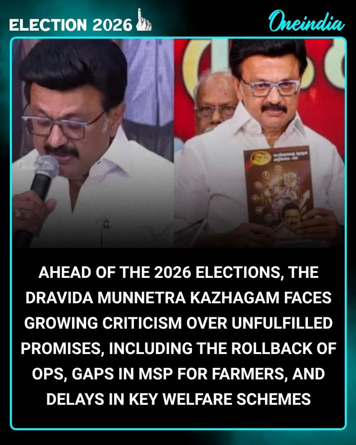As Tamil Nadu gears up for 2026 polls, DMK’s past promises on pensions, farmers’ support, and welfare schemes are under scrutiny, sparking debate across voter groups.