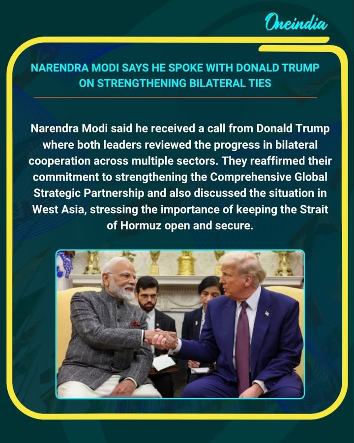 India–US partnership: Modi and Trump discuss strategic cooperation and West Asia situation
