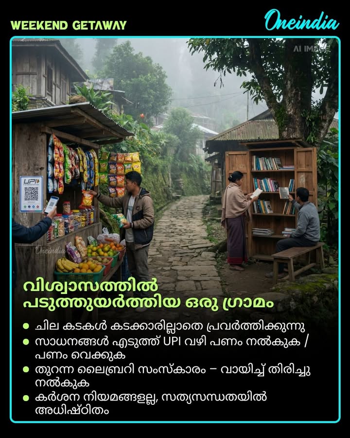 വേട്ടയാടൽ നിരോധിച്ച് പ്രകൃതിയെ രക്ഷിച്ച ഇന്ത്യയുടെ ആദ്യ ഹരിത ഗ്രാമം – ഖോനോമ! 🌿
നാഗാലാൻഡിലെ ഈ ചെറിയ ഗ്രാമം ലോകത്തിന് ഒരു വലിയ പാഠം നൽകുന്നു. വിശ്വാസത്തിലും സാഹോദര്യത്തിലും പ്രകൃതി സ്നേഹത്തിലും ജീവിക്കുന്ന ഖോനോമ – ഇന്ത്യയുടെ അഭിമാനം. ഈ കഥ നിങ്ങളുടെ പ്രിയപ്പെട്ടവരുമായി പങ്കിടൂ! 👇