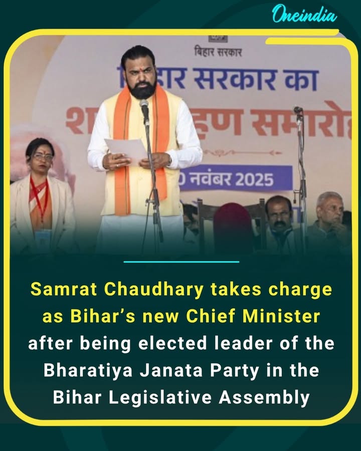 A new political chapter begins in Bihar as Samrat Chaudhary steps into leadership