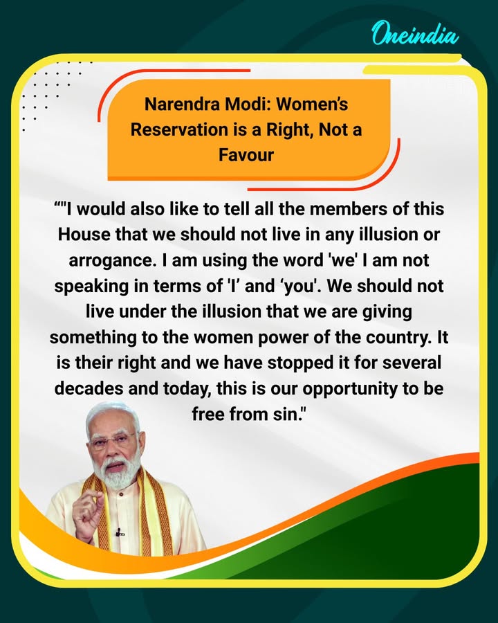 Women Empowerment is Justice, Not Charity: Narendra Modi