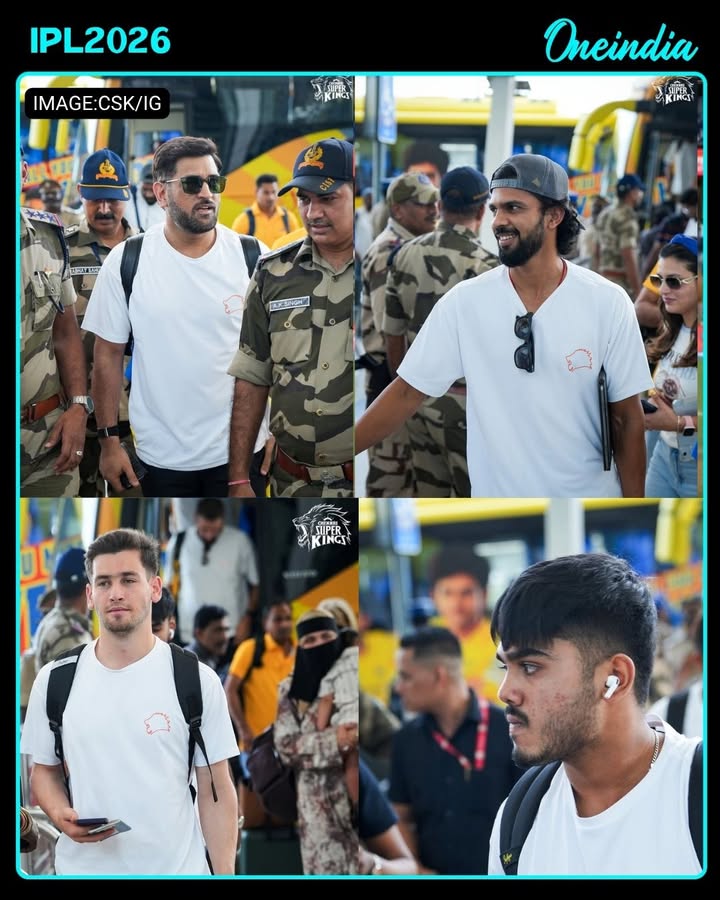 CSK Arrive in Hyderabad Ahead of Clash vs SRH 🏏