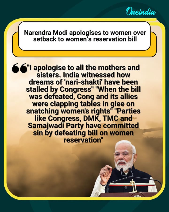 Modi criticises Indian National Congress and allies over bill defeat