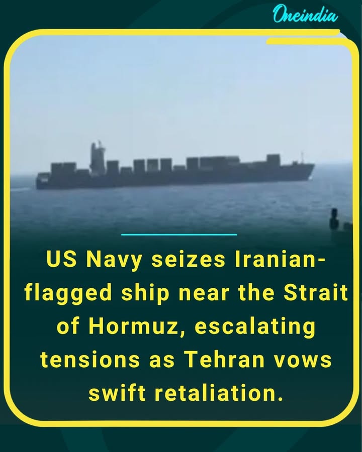 Tensions surge in the Middle East after the US Navy intercepted and seized an Iranian-flagged cargo vessel near the Strait of Hormuz. Iran has strongly condemned the move, calling it an act of “armed piracy” and warning of a strong response