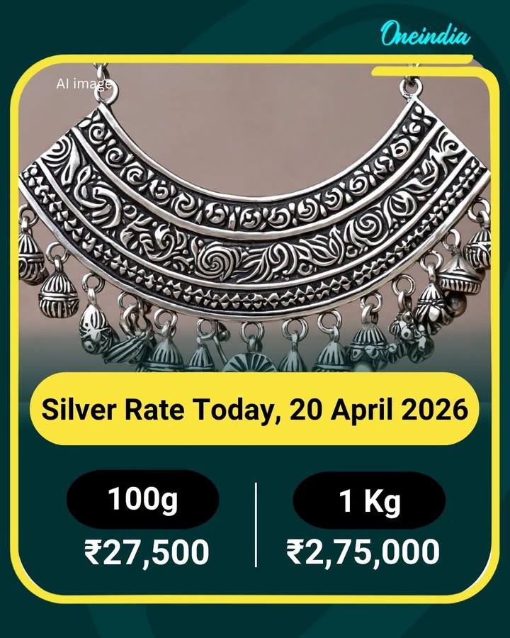 Silver Rate Today, 20 April 2026