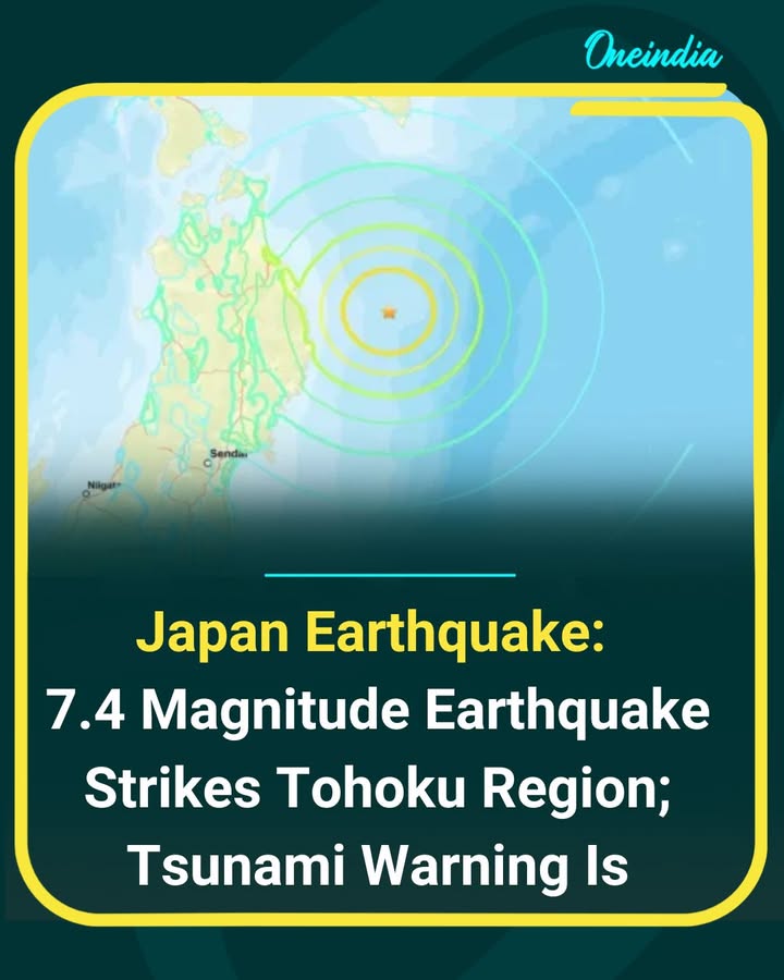 A powerful 7.4 magnitude earthquake struck the Tohoku region, prompting authorities to issue a tsunami warning for coastal areas. The tremor was strongly felt across northern Japan, with officials urging residents to move to higher ground as a precaution. Emergency services are on high alert, and assessments are underway to determine the extent of damage and any potential casualties.