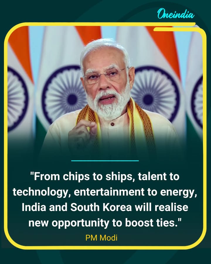 Narendra Modi Highlights Expanding India–South Korea Partnership