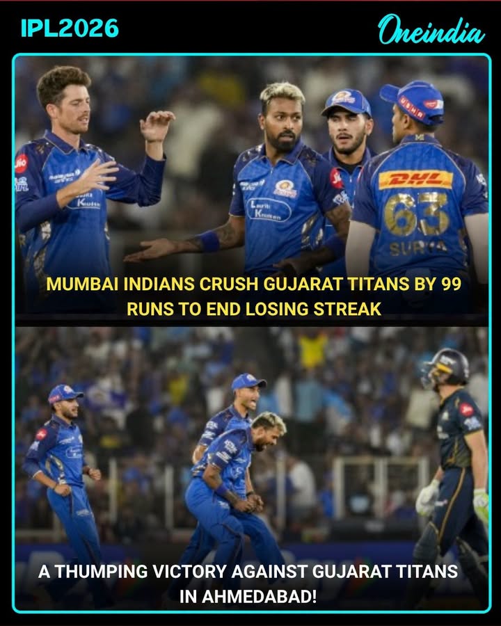 Mumbai Indians end a 12-year drought in Ahmedabad!