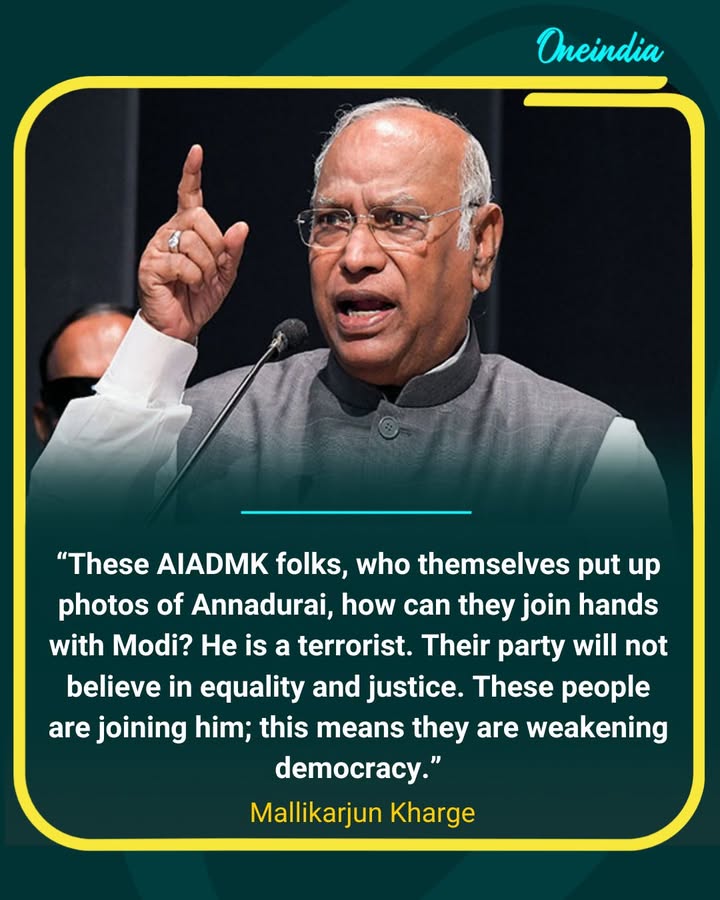 Kharge Slams AIADMK Over Alleged Alignment with Modi