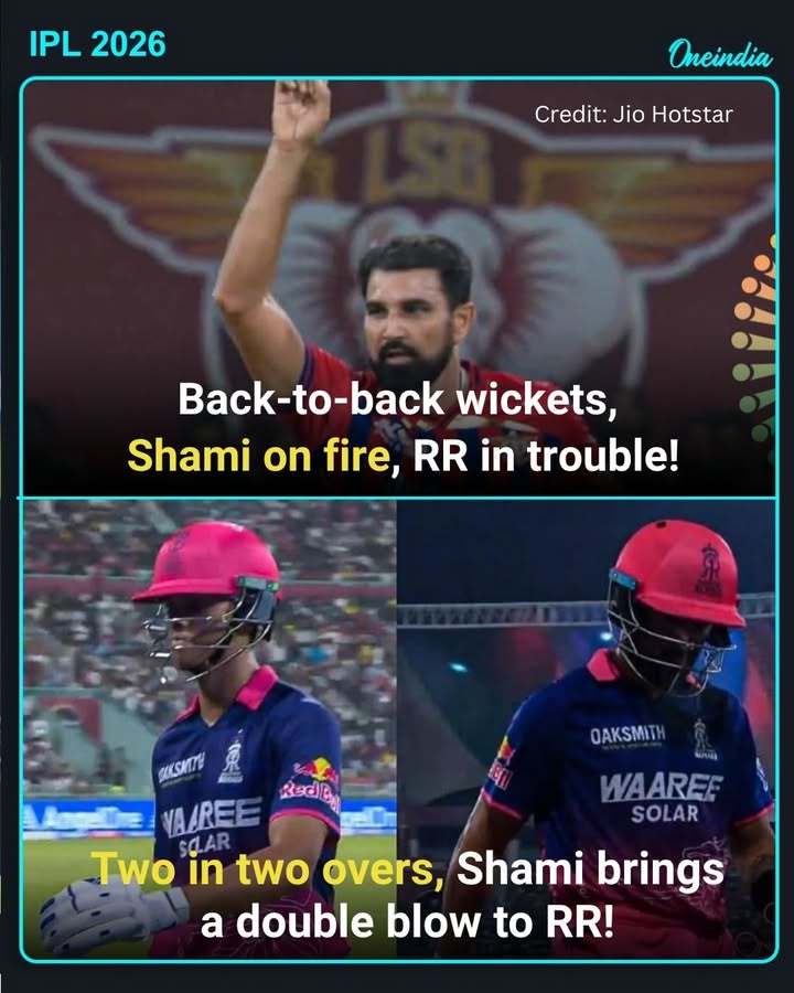 Back-to-back wickets for Mohammed Shami as Dhruv Jurel departs for a duck.