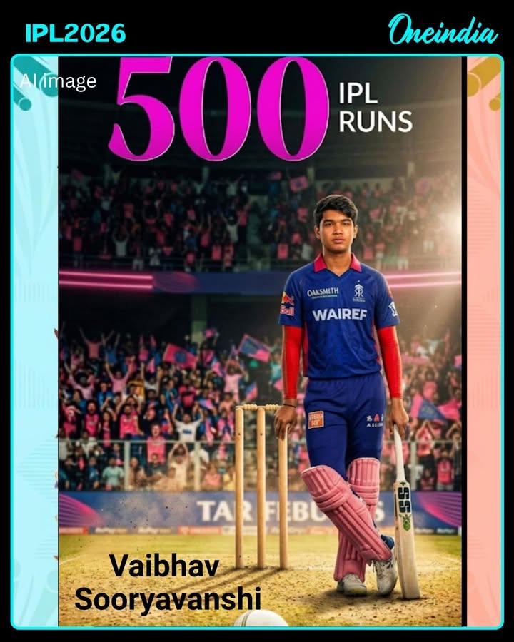 Youngest. Fastest. Unreal. 
Vaibhav Sooryavanshi scripts history with the fastest 500 IPL runs (227 balls)