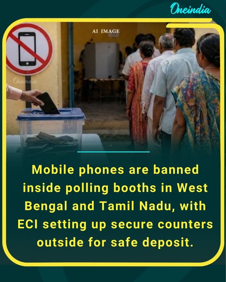 Strict voting rules in action — mobiles banned inside booths for fair polling!