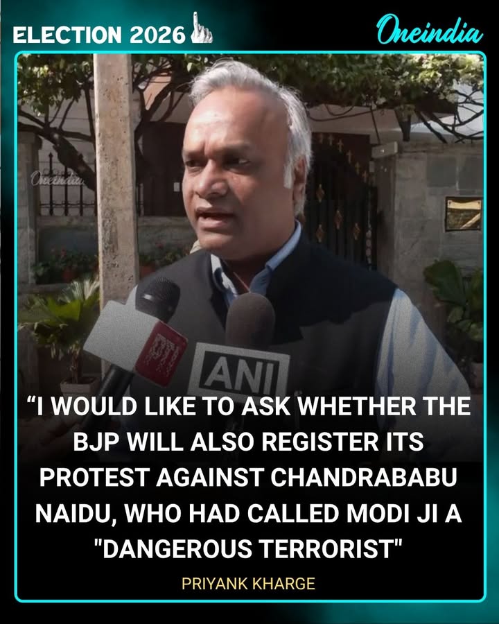 Priyank Kharge Questions Bharatiya Janata Party Over Silence on N. Chandrababu Naidu Remark