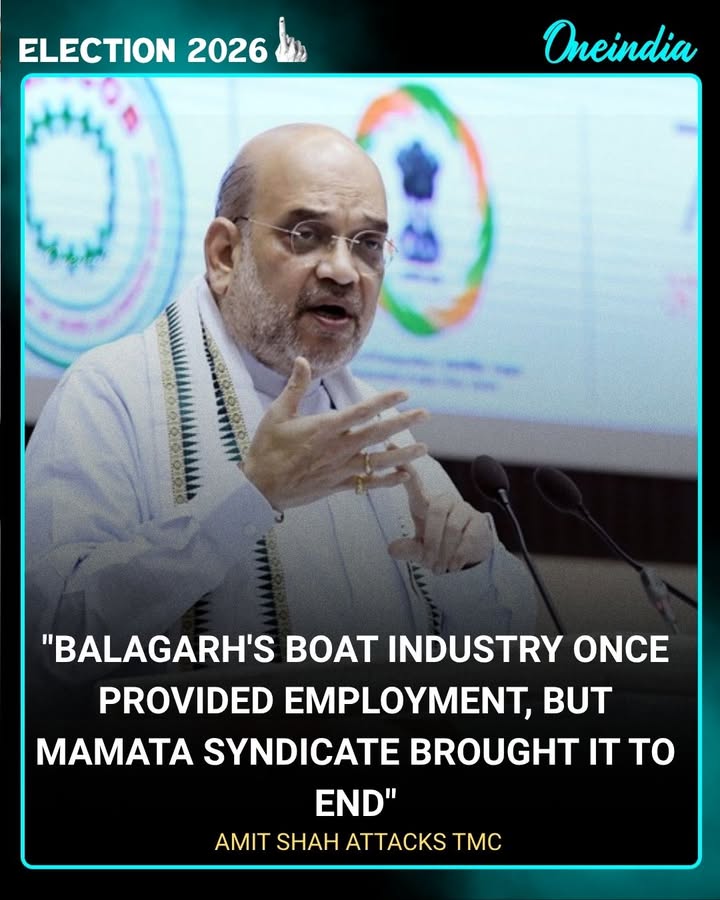 Amit Shah Targets Mamata Banerjee Over Balagarh Boat Industry