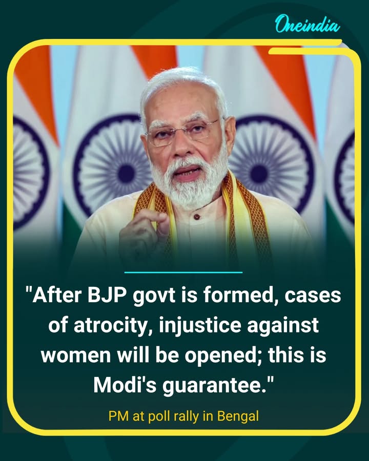 Narendra Modi Promises Action on Crimes Against Women in Bengal