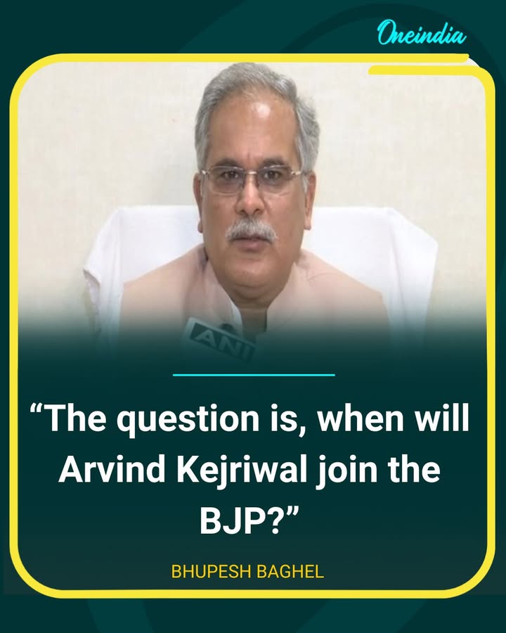 Bhupesh Baghel Takes Swipe at Arvind Kejriwal Amid Political Crisis