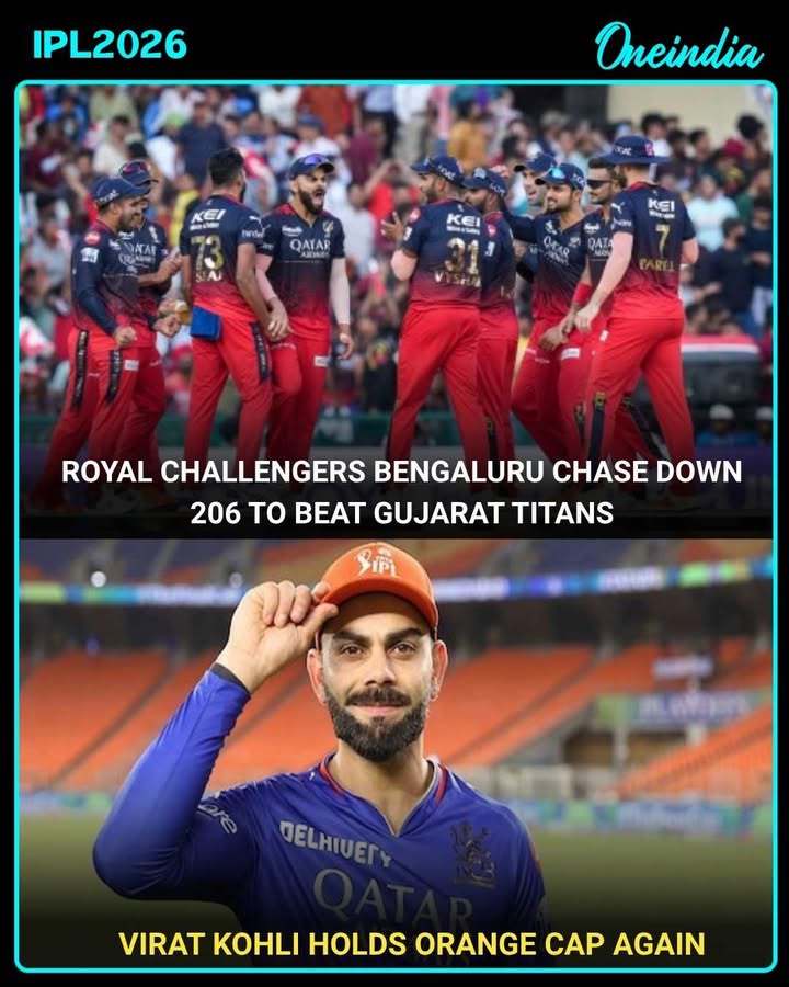 Royal Challengers Bengaluru pulled off a thrilling chase to beat Gujarat Titans, with Virat Kohli leading from the front with a brilliant 81. The knock not only sealed the win but also helped him reclaim the Orange Cap.