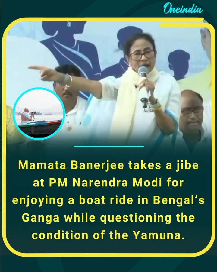 Boat ride in Ganga, but Yamuna question remains-Mamata Banerjee