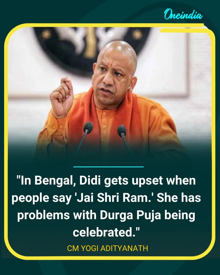 Yogi Adityanath targets Bengal leadership over “Jai Shri Ram” remark