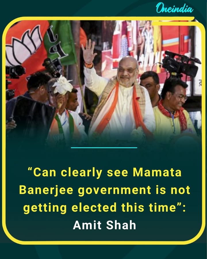 “Can clearly see Mamata Banerjee government won’t return this time,” says Amit Shah in sharp political attack.