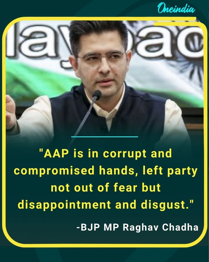 Raghav Chadha alleges that AAP is being controlled by corrupt and compromised leadership, and adds that the Left has moved away not out of fear but due to frustration and dissatisfaction.