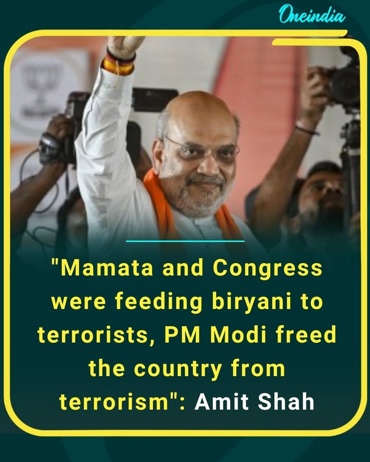 Union Home Minister Amit Shah launched a sharp attack on Mamata Banerjee and the Indian National Congress, accusing them of appeasement politics, while crediting Prime Minister Narendra Modi for strengthening national security and taking decisive action against terrorism.