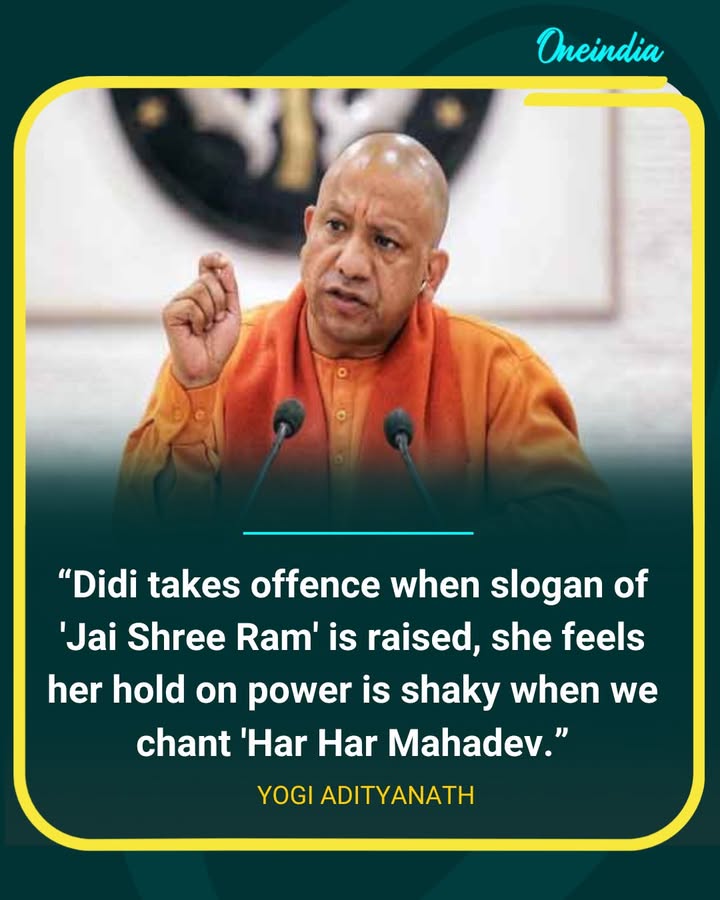 Yogi Adityanath targets Mamata over slogans in Bengal