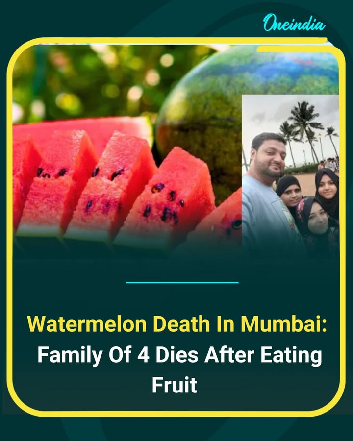 A tragic incident in Mumbai saw a family of four reportedly die after consuming watermelon, with early suspicions pointing to severe food poisoning or contamination. Authorities are investigating the exact cause, raising concerns about food safety and hygiene practices.