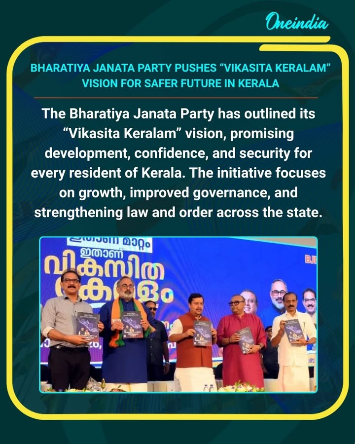 Vikasita Keralam: BJP Charts a Path Where Every Malayalee Lives With Confidence and Security