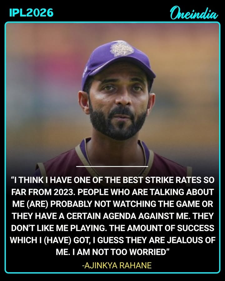 “I’m Not Too Worried” — Ajinkya Rahane Responds to Strike Rate Criticism