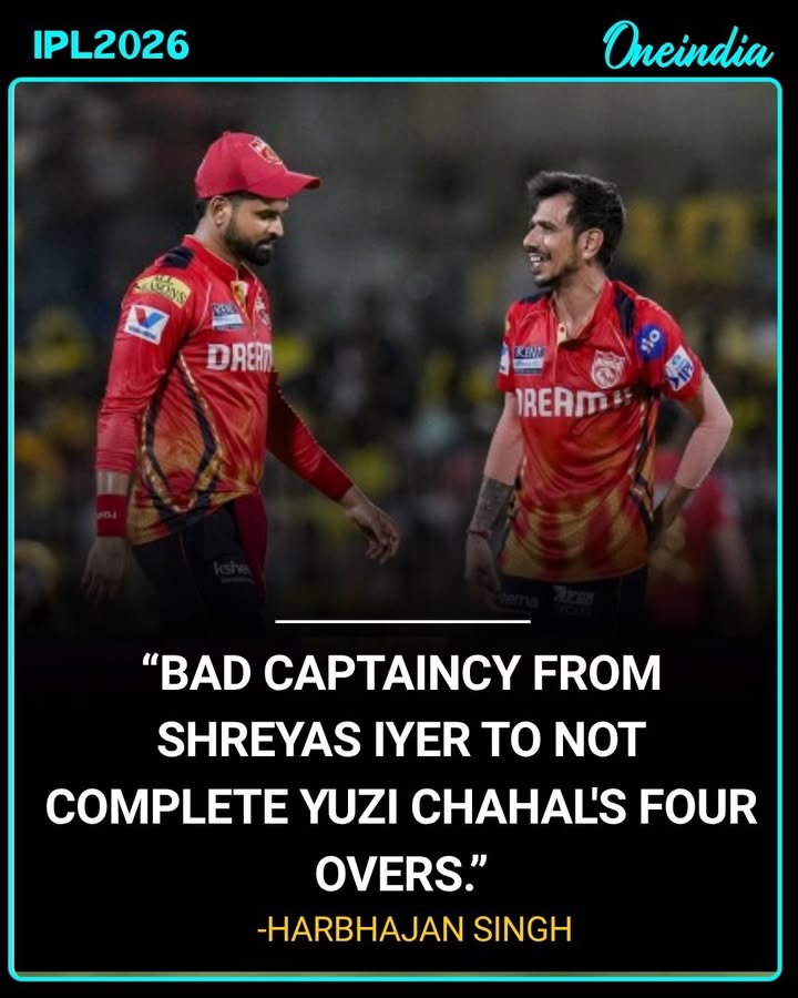 Harbhajan Singh Criticizes Shreyas Iyer’s Captaincy