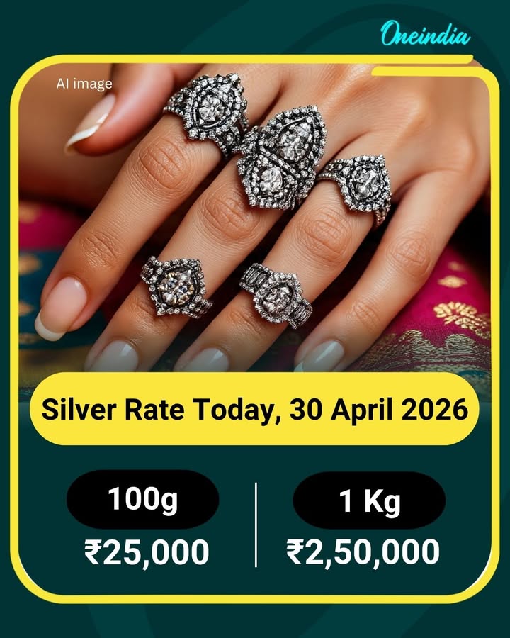 Silver Rate Today, 30 April 2026