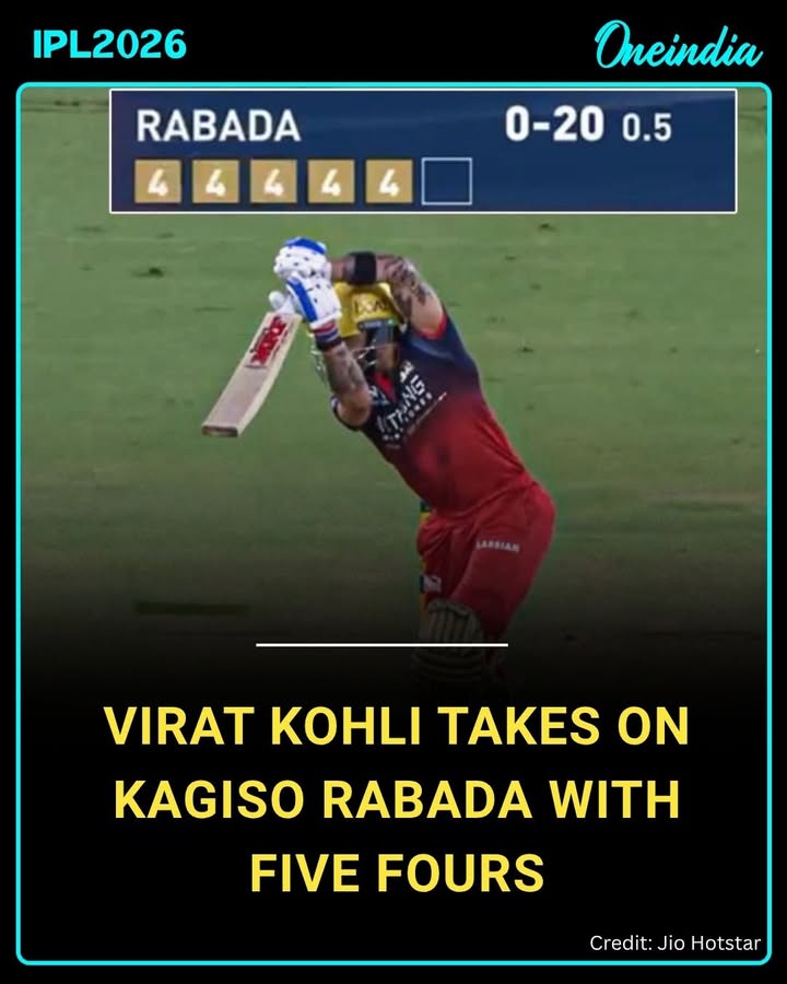 Kohli sends Rabada all over the park with pure timing
