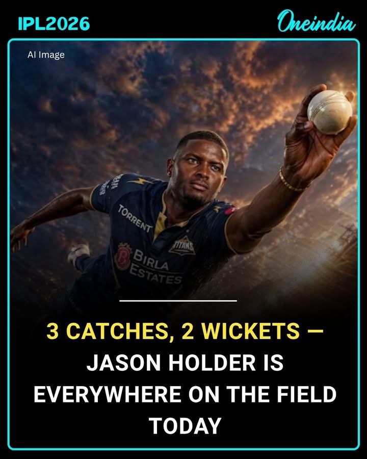 Jason Holder is dominating the field today with 3 catches and 2 wickets all over the ground