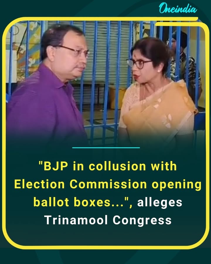 Trinamool Congress raises allegations, claiming BJP is working in collusion with the Election Commission over ballot box handling.