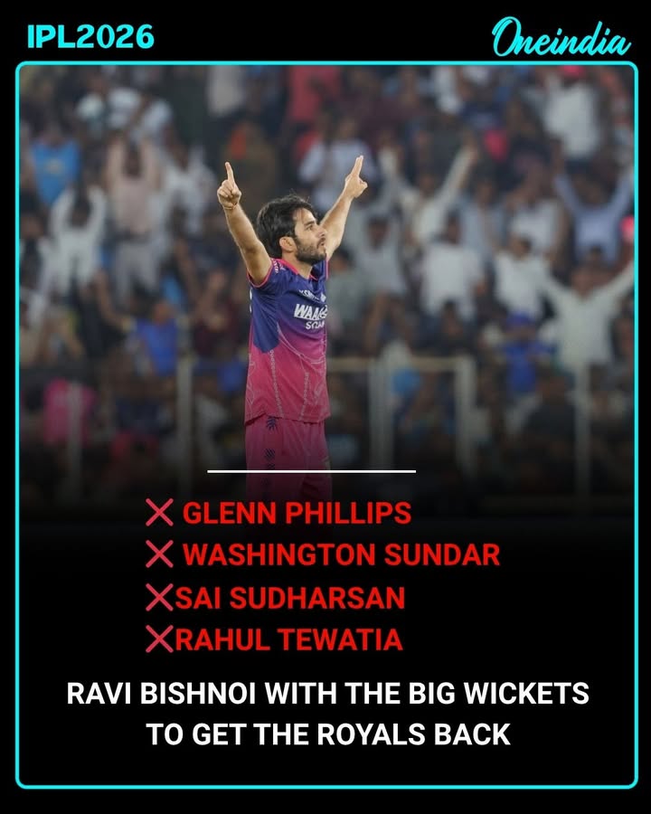 'Ravi Bishnoi Strikes Big, Key Wickets Bring Royals Back Into the Game'