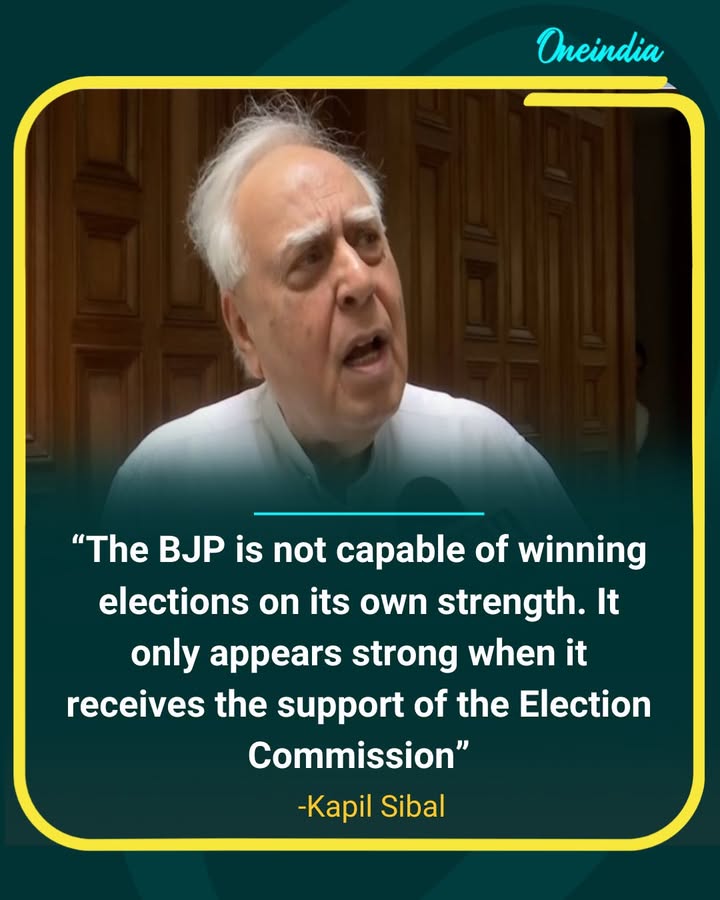 Kapil Sibal questions BJP’s electoral strength