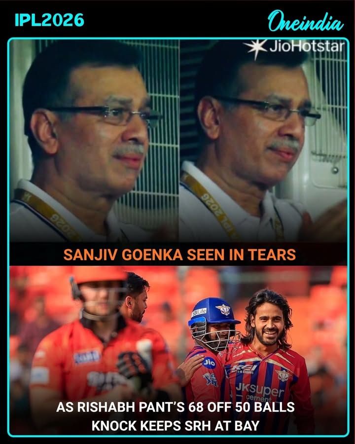 Sanjiv Goenka was seen in tears as Rishabh Pant powered Lucknow Super Giants to a thrilling 5-wicket victory over Sunrisers Hyderabad with his 68-run knock.