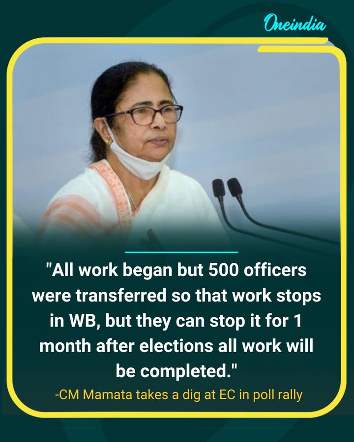 Mamata Banerjee targets Election Commission of India over officer transfers