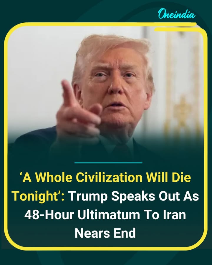 Donald Trump issued a dramatic warning that “a whole civilization will die tonight” if Iran fails to meet his deadline tied to reopening the strategic Strait of Hormuz and reaching an agreement, using increasingly stark language on his Truth Social platform as tensions escalate between the two nations.