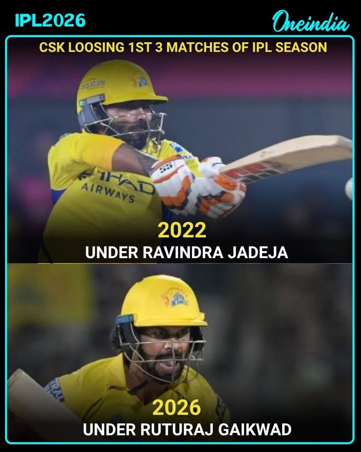 Ruturaj Gaikwad Becomes Second CSK Captain After Ravindra Jadeja to Lose First 3 IPL Matches