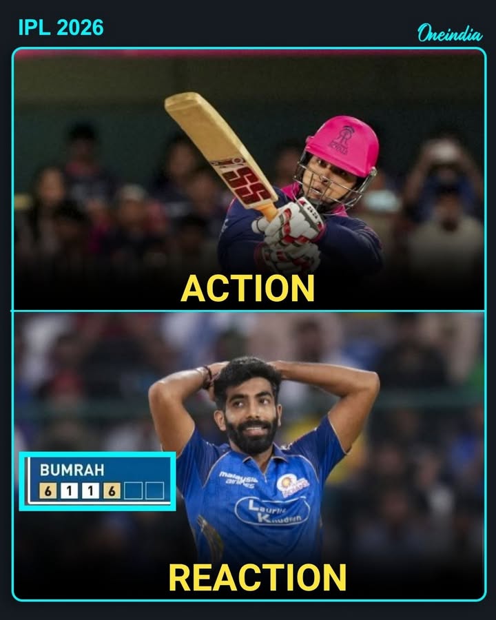 Vaibhav Sooryavanshi takes on Jasprit Bumrah with fearless sixes — pure confidence under pressure!